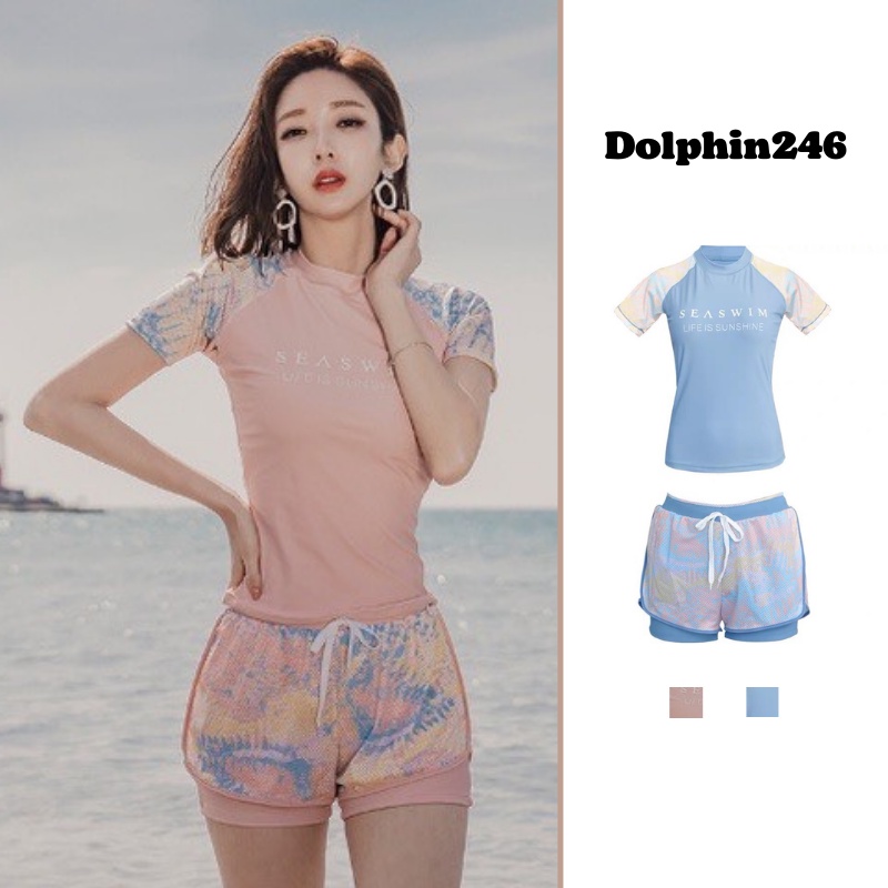 Bikini 2 mảnh đồ bơi đi biển bộ đùi Quảng Châu kín đáo 2022 K3T3-6
