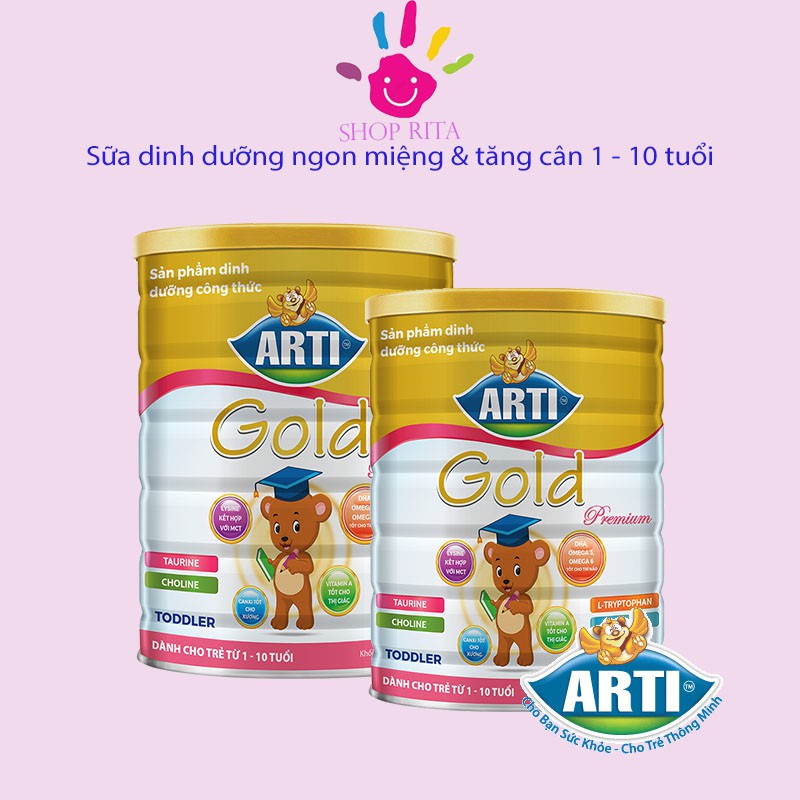 (Siêu khuyến mãi) Sữa Arti Gold Premium Toddler 900G - NPP chính hãng