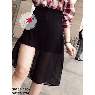 Chân váy midi xẻ tà ENVY - V0126