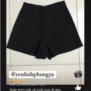 QUẦN SHORT CẠP CAO KHOÁ KÉO(hàng có sẵn)