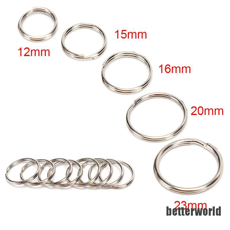 Bộ 100 Chiếc Nhẫn Kim Loại Tròn Đặc Biệt