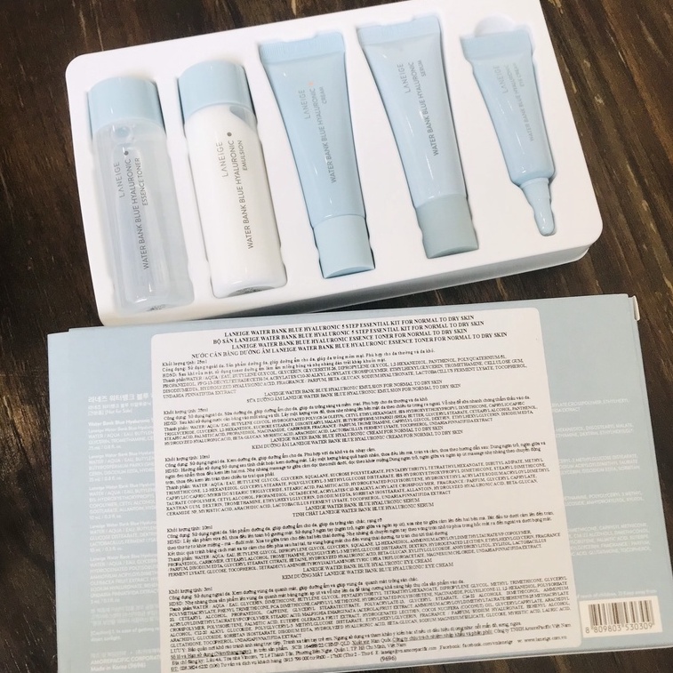 Bộ Kit Laneige cấp ẩm Water Bank Mẫu mới nhất