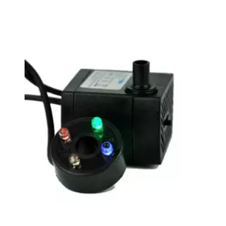Máy Bơm Nước Chìm,Hồ Cá Hòn Non, Bộ Thác Nước có 4 đèn led đổi màu