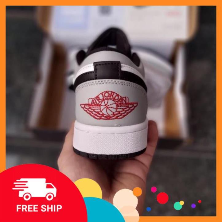 [FREESHIP- BẢO HÀNH 12 THÁNG] GIÀY THỂ THAO NAM NỮ JD XÁM CHỈ ĐỎ THẤP CỔ HOT TREND FULL BOX BILL | BigBuy360 - bigbuy360.vn