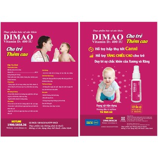 DIMAO Vitamin D3 Dạng Xịt