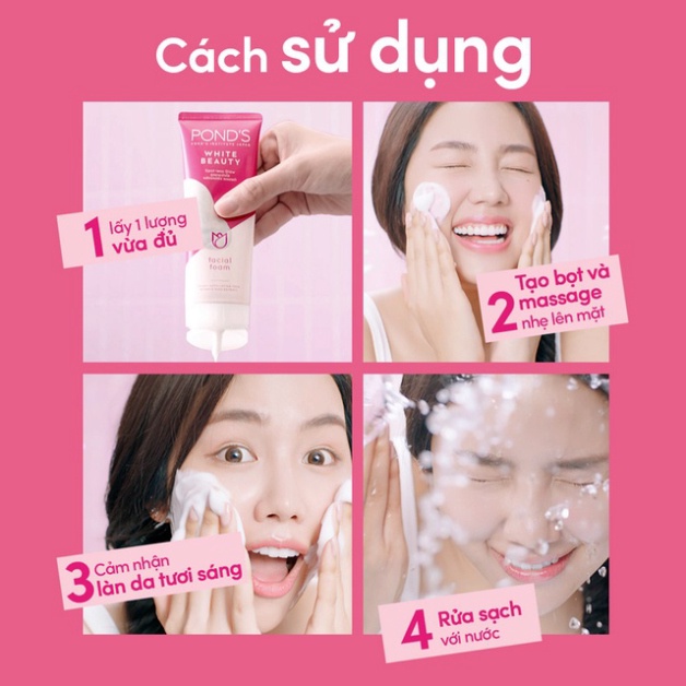 Sữa rửa mặt sáng da giúp sạch khuẩn Pond's 100g