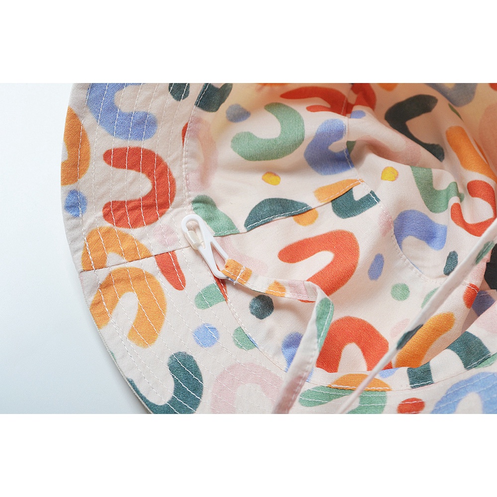 Mũ tai bèo thêu chữ cute, đội được 2 mặt cho bé từ 2 đến 6 tuổi