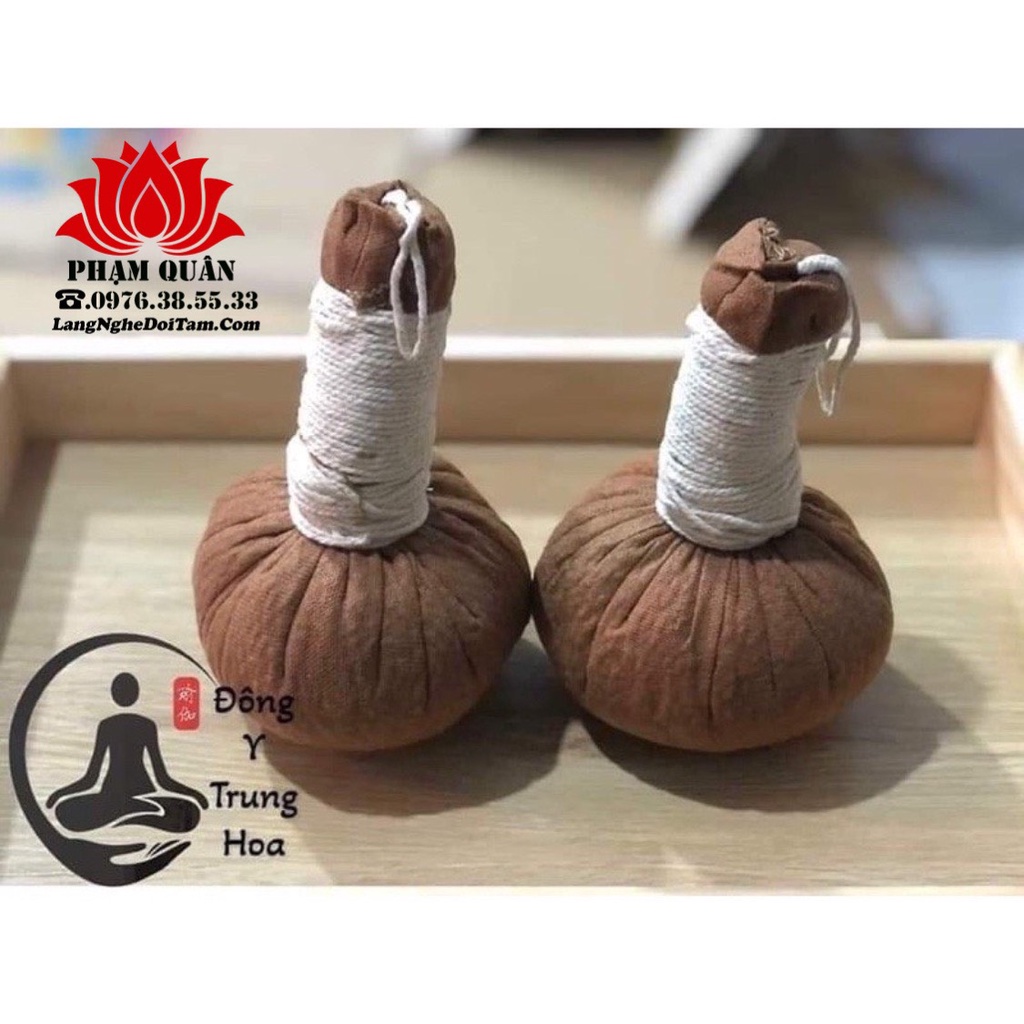 Túi chườm thảo dược Bình An, hàng công ty có túi zip