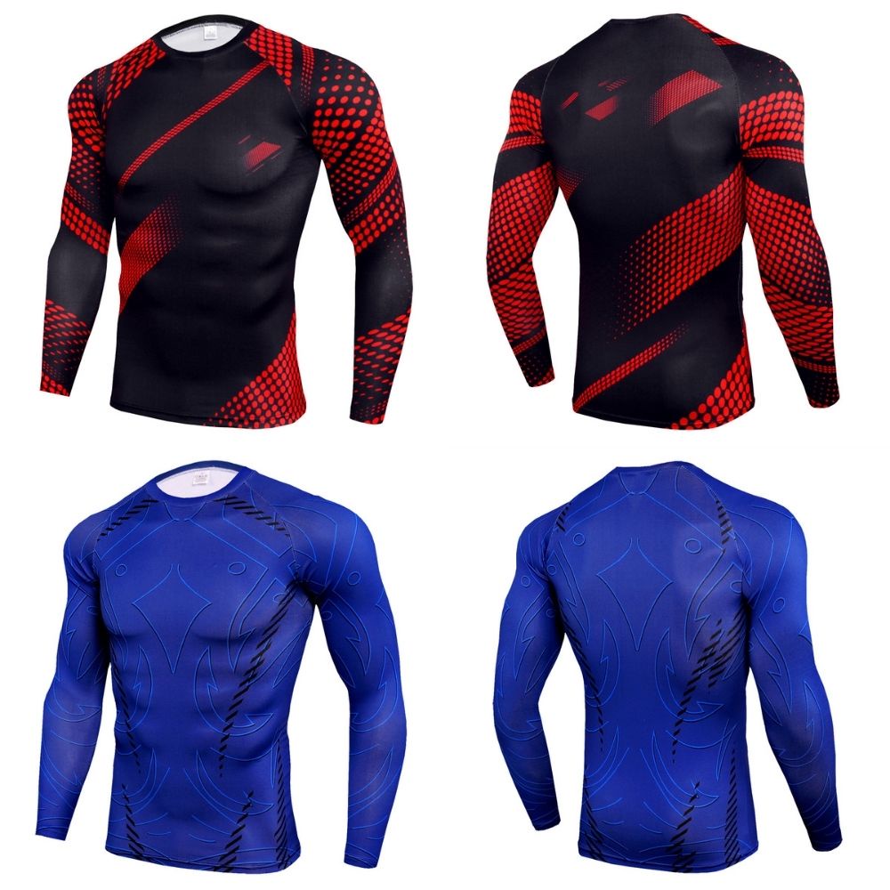 Áo Thun Thể Thao Dài Tay Cổ Tròn Thiết Kế Mới Nhanh Khô Thời Trang Mùa Thu Dành Cho Nam