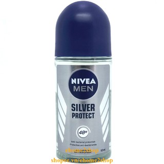 Lăn Khử Mùi Nivea Nam 50ml Phân Tử Bạc shopee.vn/ehome2shop.