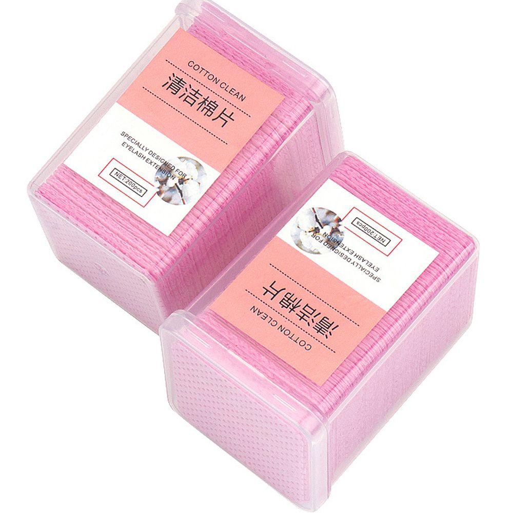 Hộp Khăn Giấy Cotton Tẩy Trang Lông Mi Dùng Một Lần Tiện Dụng