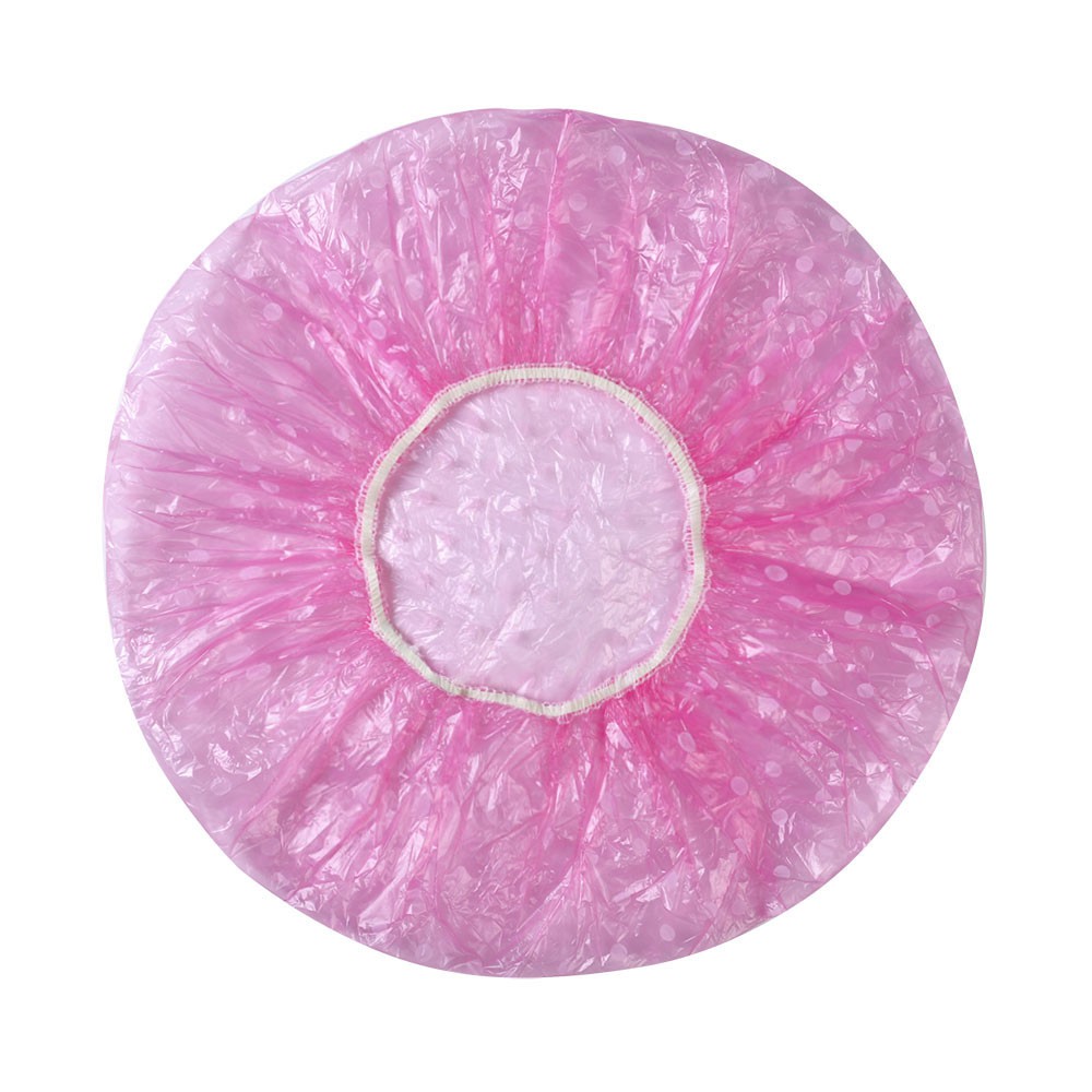 【COD】Set 6 Mũ Trùm Tóc Khi Tắm Họa Tiết Chấm Bi Chất Liệu Co Giãn Chống Nước Tiện Dụng Cho Nữ