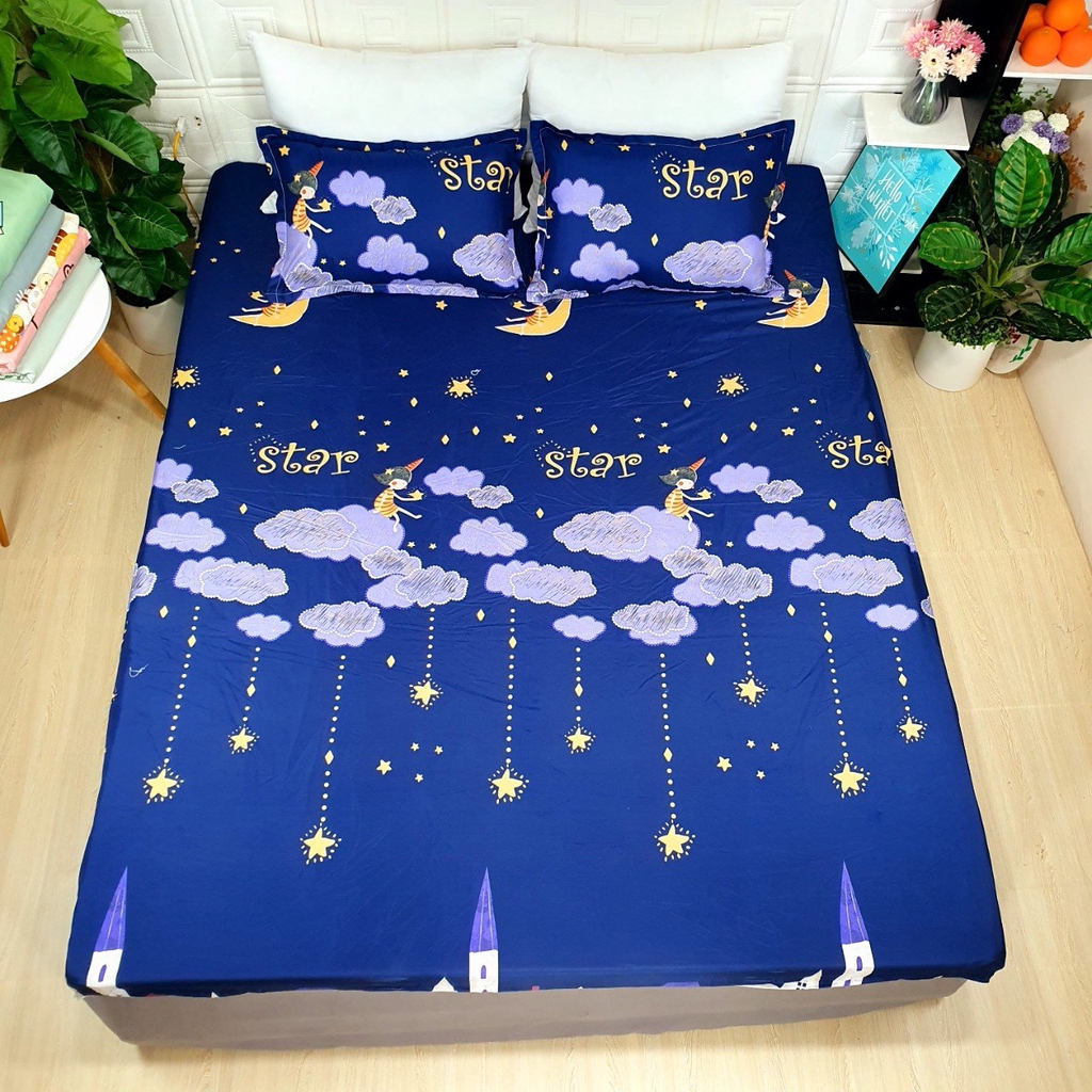 Chăn ga gối cotton poly 1m4 x 2m