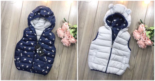 Gile phao 2 mặt hàng xuất siêu đẹp bé trai size 2-7y