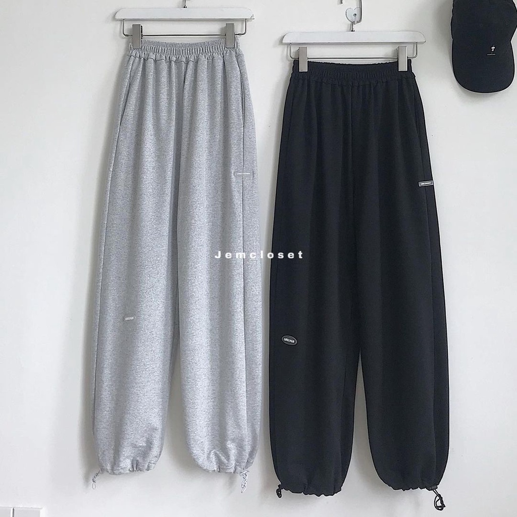 Quần Jogger Nữ Ống Rộng JEM CLOSET Phong Cách Thể Thao Năng Động Dễ Phối Đồ MEUN - 2627