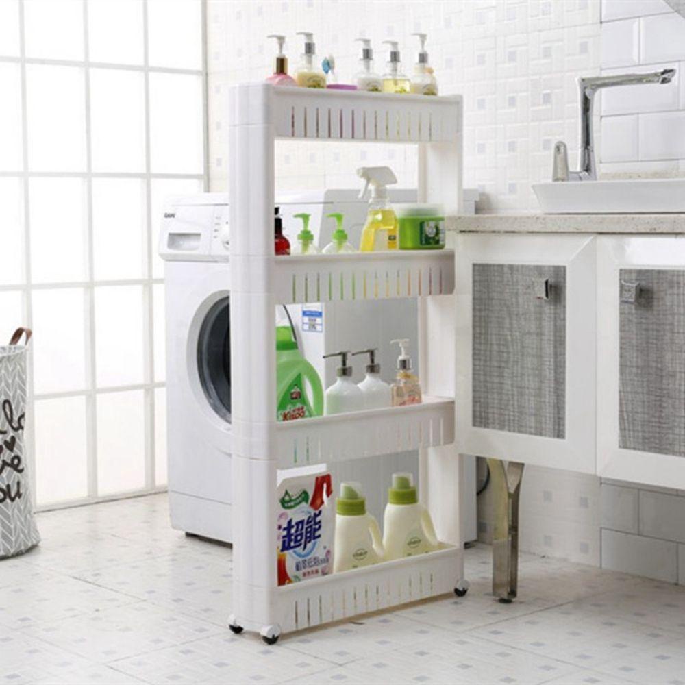 Giá Đựng Đồ Có Bánh Xe Tháo Rời Được Tiện Lợi Dành Cho Nhà Bếp Phòng Tắm