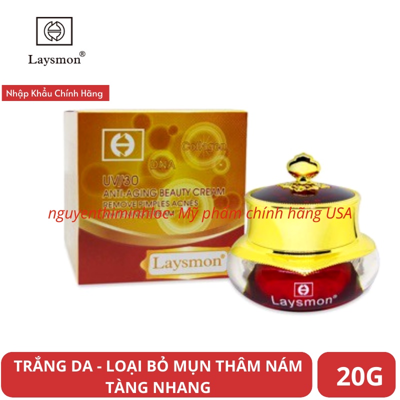 Kem Dưỡng Trắng Da Chống Lão Hoá LAYSMON COLLAGEN DNA Anti Aging Beauty Cream 20g