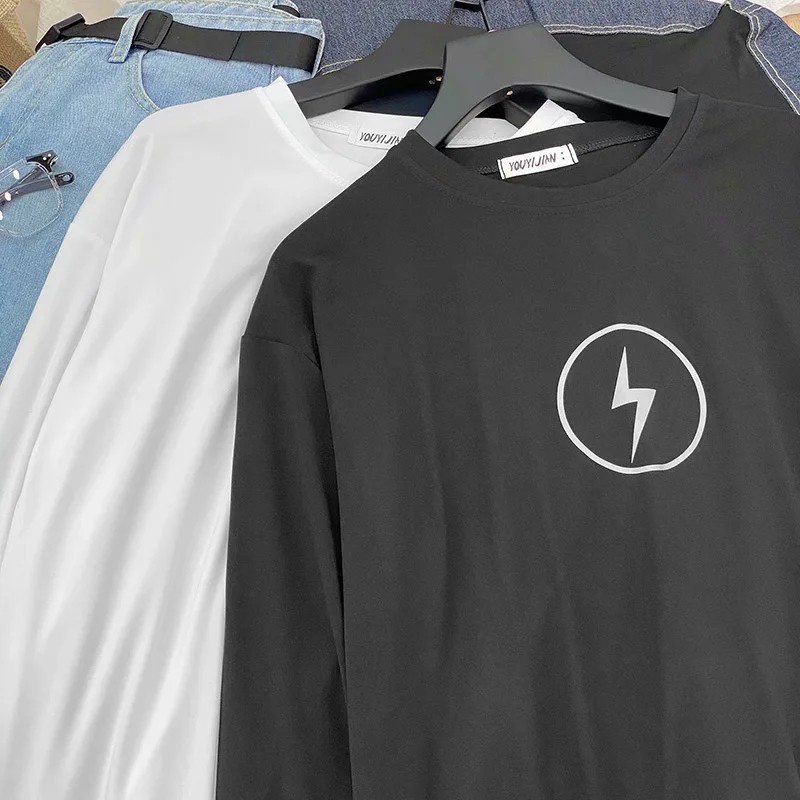 Áo thun tay dài dáng rộng Size M-5Xl thời trang trẻ trung cho nam nữ | BigBuy360 - bigbuy360.vn