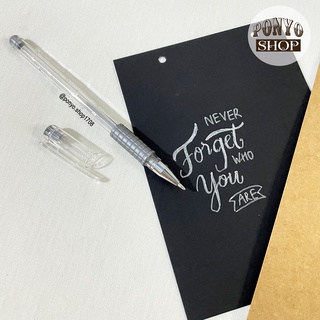 ✨ Bút nhũ bạc trang trí sổ Scrapbook (giấy đen/ giấy bìa màu)