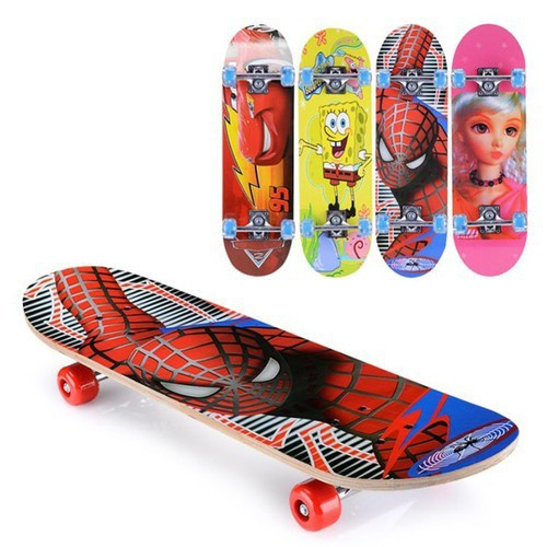 Ván trượt trẻ em Skateboard, ván trượt thể thao cao cấp làm từ gỗ ép 8 lớp, bánh xe PU chất lượng cao