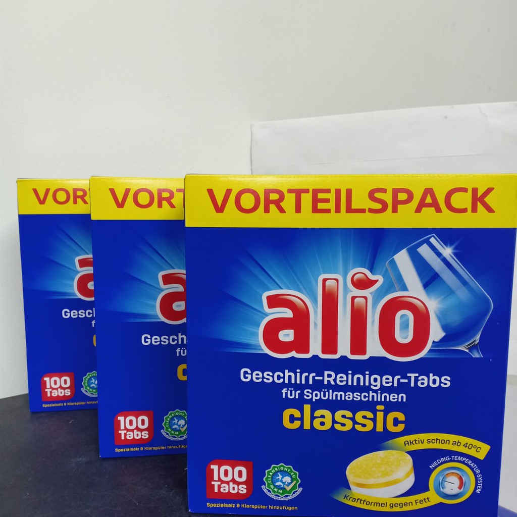 Viên rửa bát Alio Classic 100 viên Đức