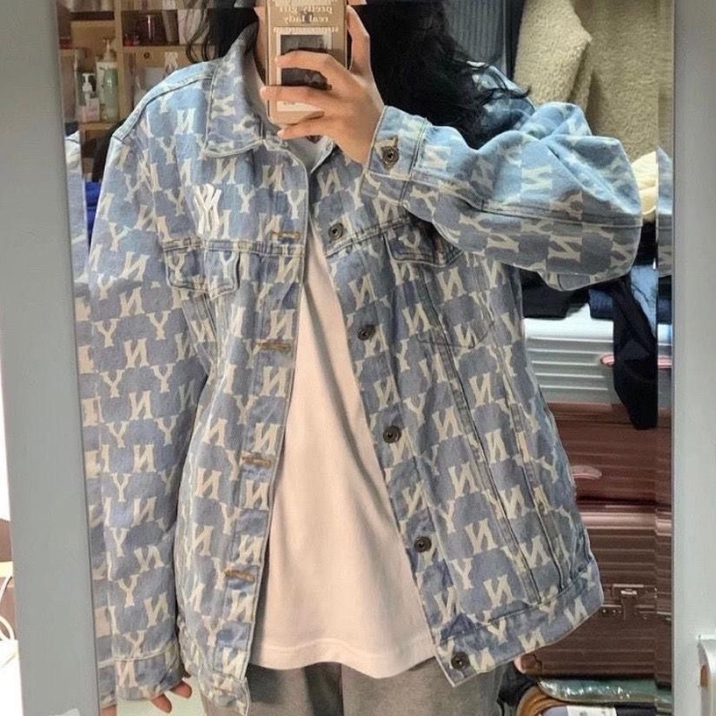 ÁO KHOÁC JEANS DENIM IN CHỮ NY HOTTREND
