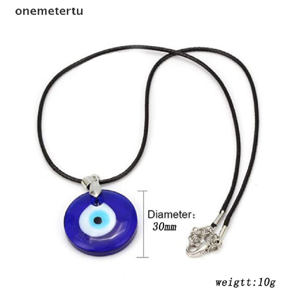 1 Vòng cổ Mặt Kính Hình Mắt Quỷ 30mm Độc Đáo Cho Nữ