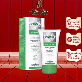 Sữa rửa mặt Farmona Dermacos Anti Acne Gel kháng khuẩn, giảm mụn kiểm soát nhờn 150ml