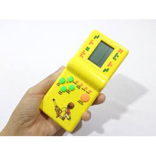 Vỉ đồ chơi máy chơi game điện tử xếp hình-kèm 2 cục pin