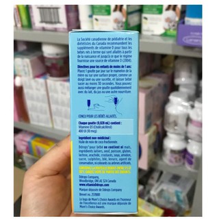 Vitamin D3 drops cho bé