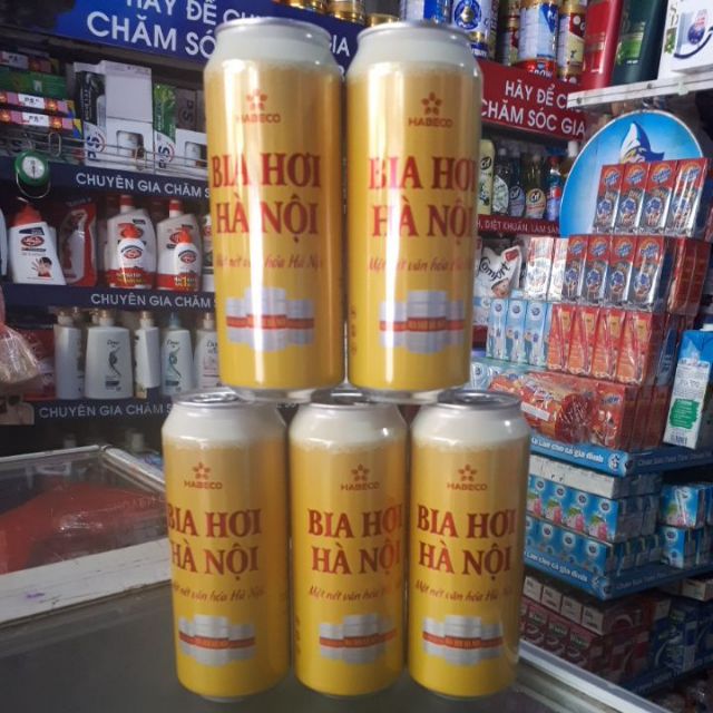 Bia tươi hà nội lon 500ml