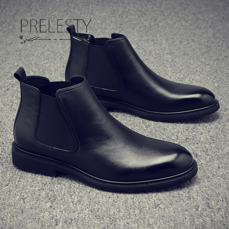 Youthful style soft fur boots for men CHELSEA
