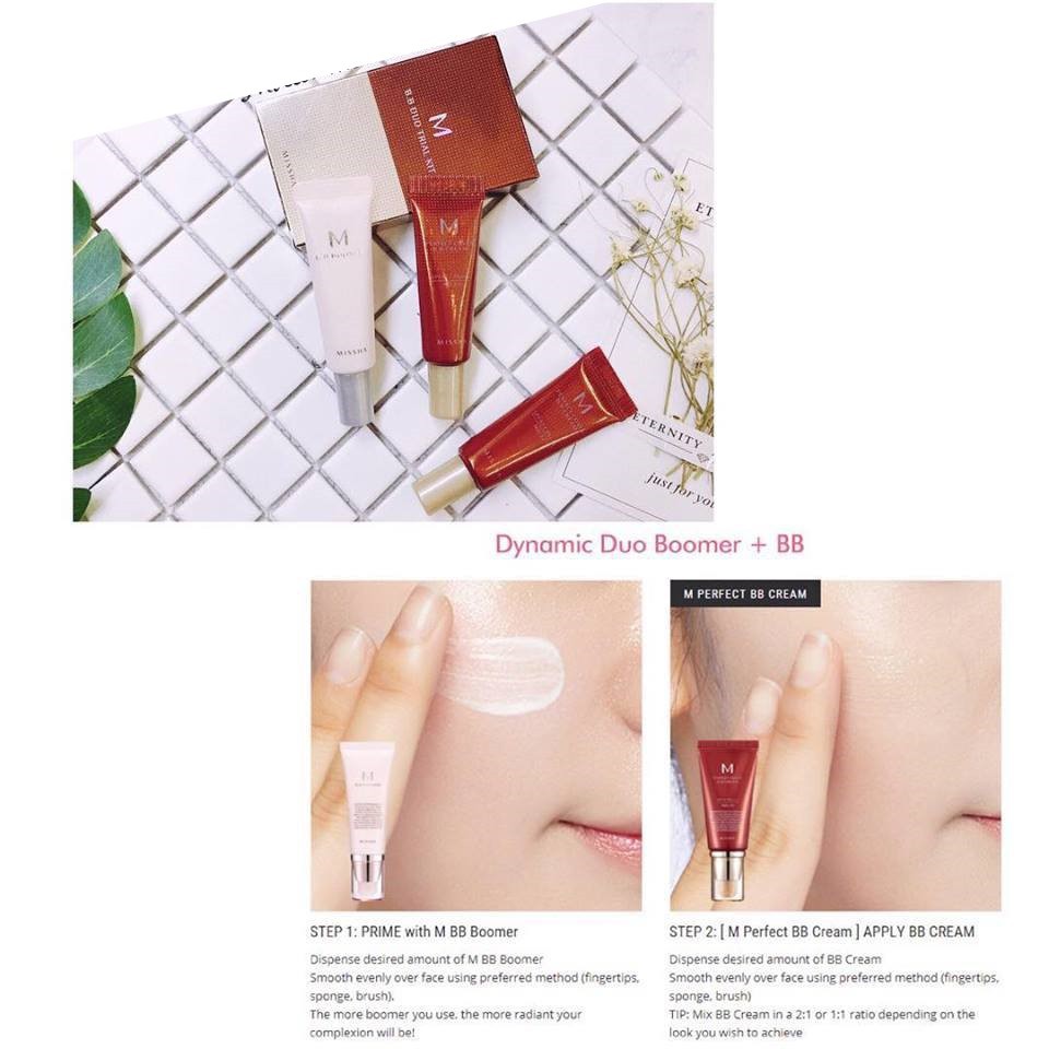 BỘ KIT KEM LÓT VÀ BBCREAM MISSHA B.B DUO TRIAL KIT B - MISSHA | BigBuy360 - bigbuy360.vn