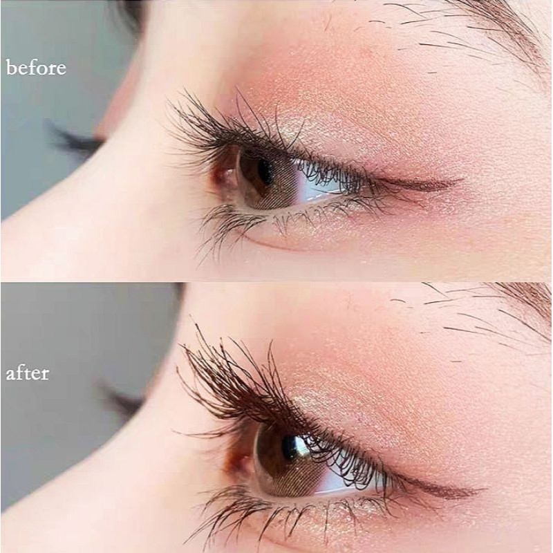 Mascara Chuốt Mi GLAMCOLOUR Cao Cấp Siêu Dài Dày Mi Mascara Siêu Mảnh Chải Mi Trên và Mi Dưới Tơi Mi Cong Vút Chống Nước