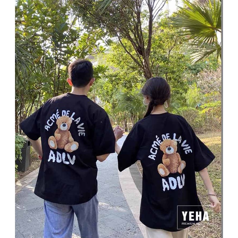 Áo Thun unisex form rộng Gau ADLV phong cách trẻ trung năng động