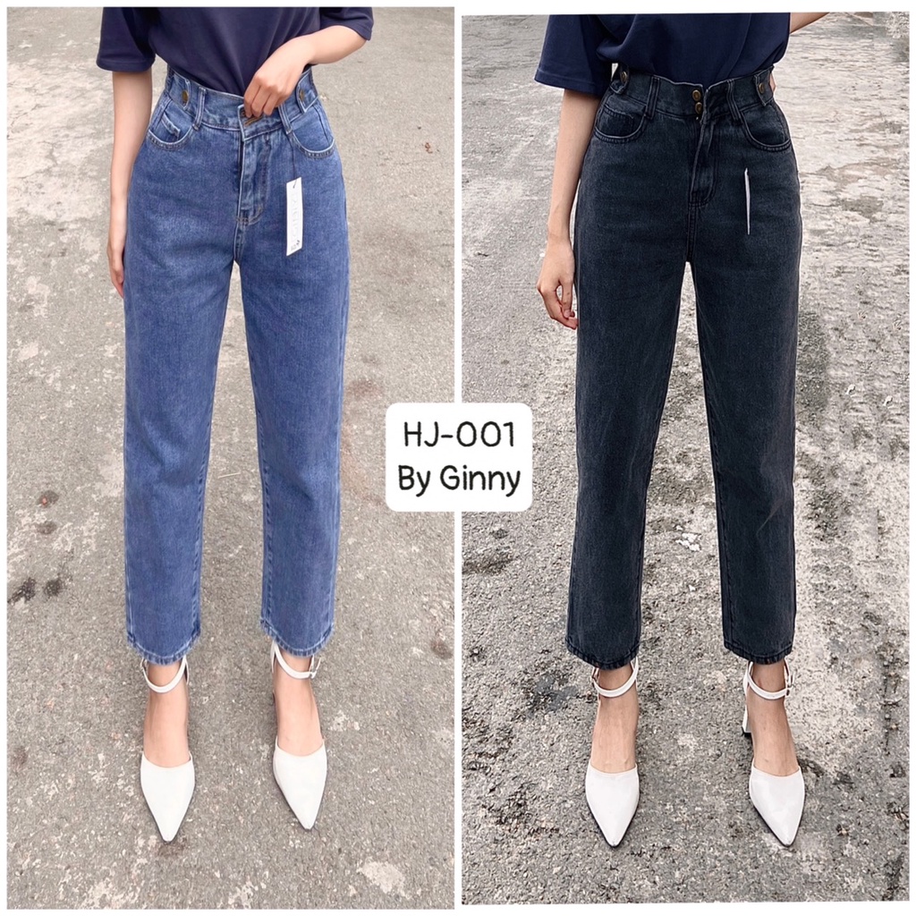Quần Jean Baggy Hack Dáng HJ001 | Thời Trang Nữ | Chất Jean Wash Xịn | GINNY.VN