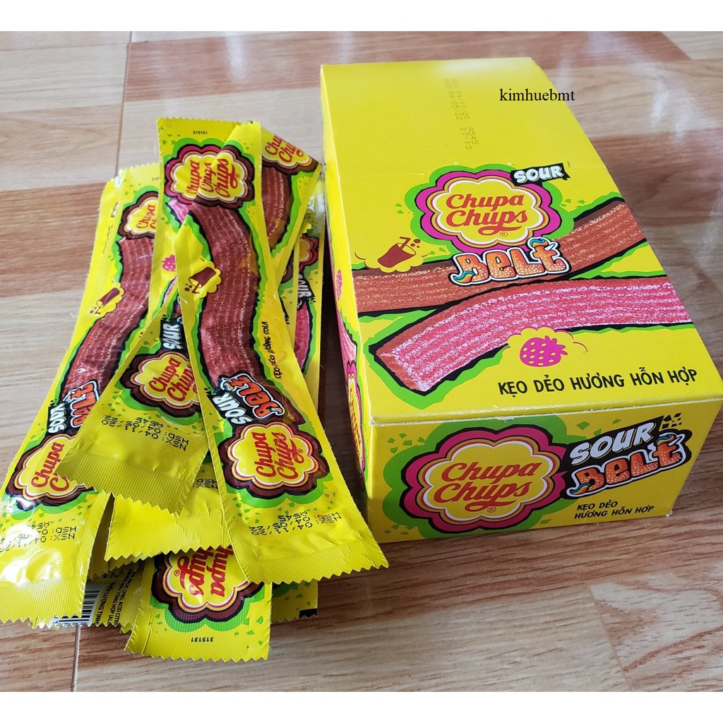 Kẹo Dẻo Chupa Chups Sour Belt (1 thanh dẻo)