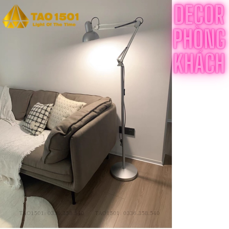 Đèn cây trang trí cao cấp cao 2m - Đọc sách - Làm việc
