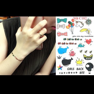 Hình xăm dán nhỏ Hàn Quốc C182