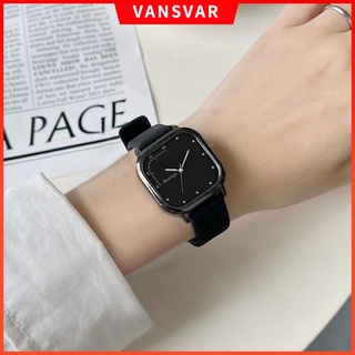 Đồng hồ nam nữ mặt vuông dây da hiệu rosivga