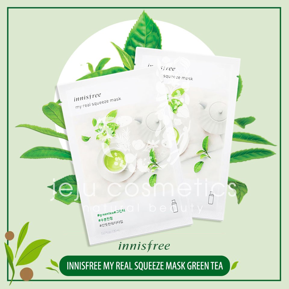 Mặt Nạ Innisfree My Real Squeeze Mask Green Tea 20ml 8809612867238