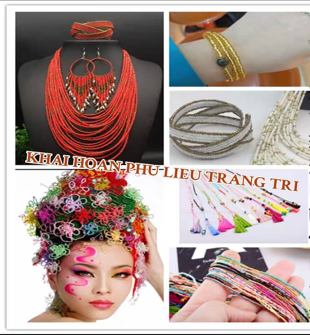 Gói 50gr  Cườm đục đủ màu làm đồ thủ công handmade DIY