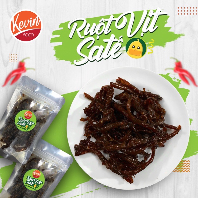 Ruột vịt Sa Tế Ăn Liền_Kevin Food_110gr