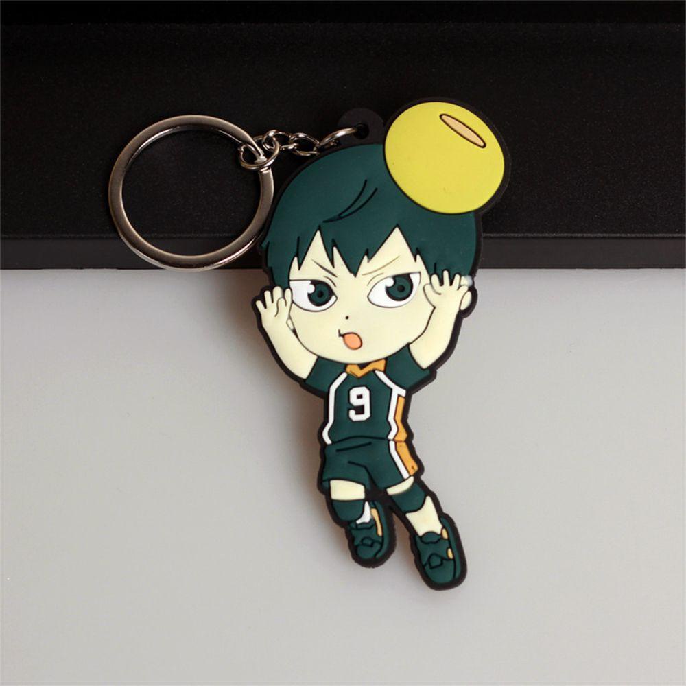 LANFY Móc Chìa Khóa In Hình Nhân Vật Anime Haikyuu Dùng Làm Quà Tặng Sinh Nhật / Trang Sức