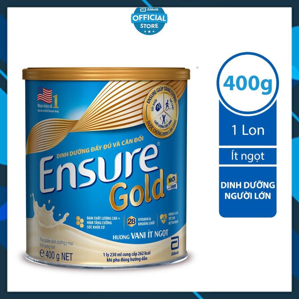 Sữa bột Ensure Gold Abbott ít ngọt (HMB) 400g