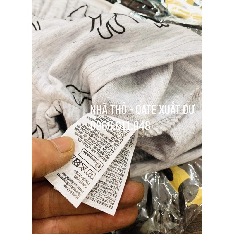 Bộ cộc tay cotton HM hươu/chó snoopy/mickey cho bé trai