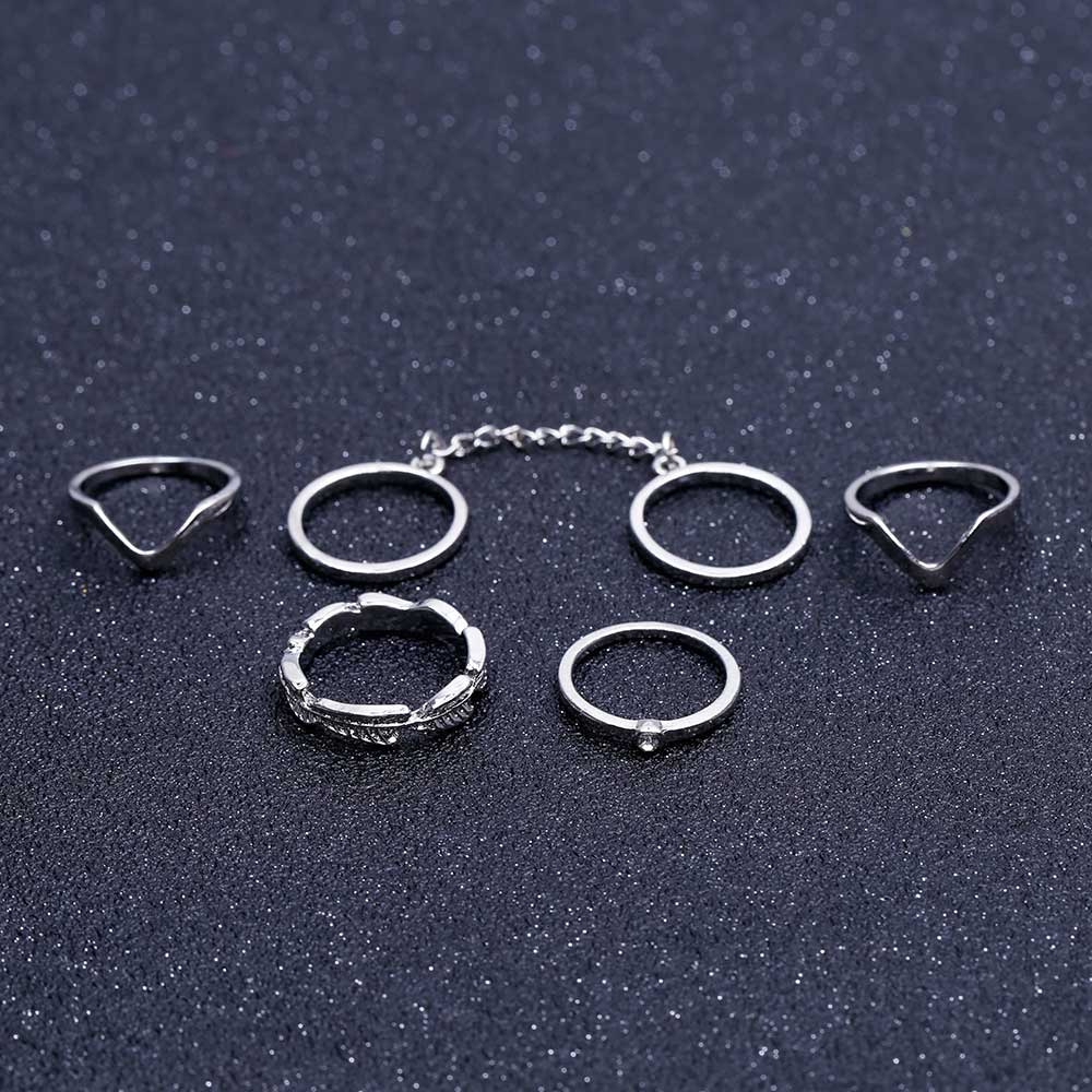 Set 6 Nhẫn Đeo Khớp Ngón Tay Thời Trang Cho Nữ | BigBuy360 - bigbuy360.vn