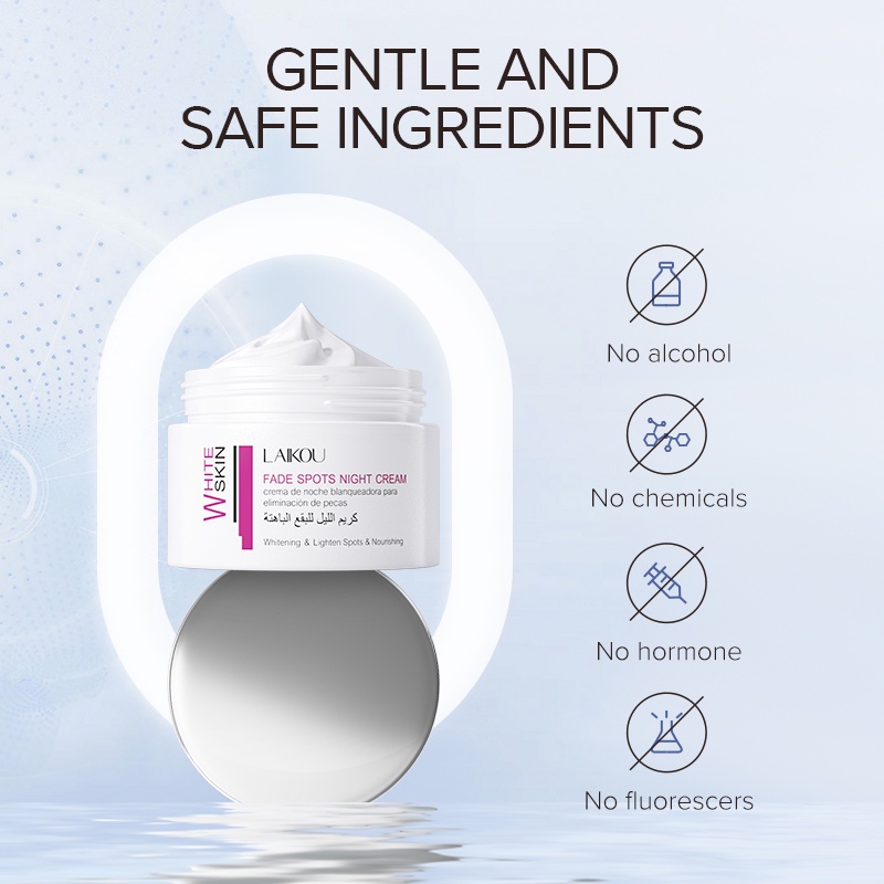 Kem Dưỡng Trắng Da Ban Đêm LAIKOU 50g