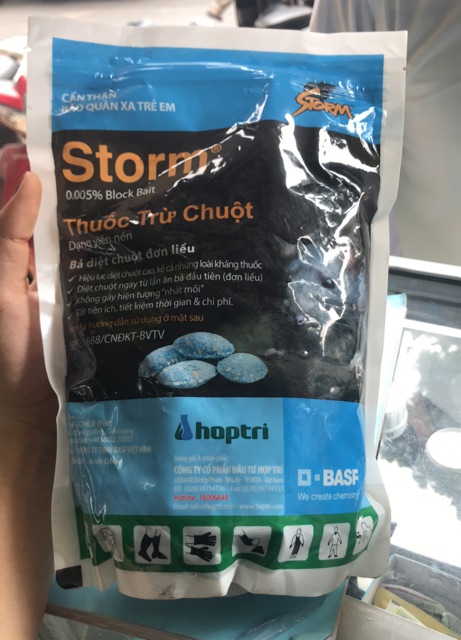 Thuốc diệt chuột dạng viên nén Storm 1kg