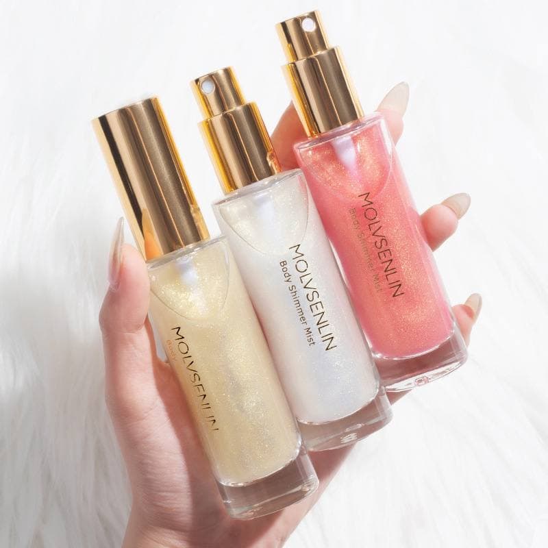 Chai Xịt cơ thể-body mist có hạt Phấn Bắt Sáng Kim Tuyến Lấp Lánh LALA